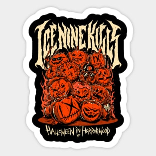 Ice Music Nine Band Kills  – INK Halloween Horrorwood Sticker